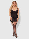 Yvone Shimmer Mesh Underwire Chemise & G-String Set from Love It Curvy