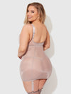Yvone Shimmer Mesh Underwire Chemise & G-String Set from Love It Curvy