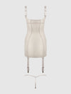 Yvone Shimmer Mesh Underwire Chemise & G-String Set from Love It Curvy
