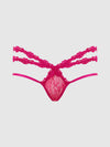 Yvone Lace Strappy Backless Tanga from Love It Curvy