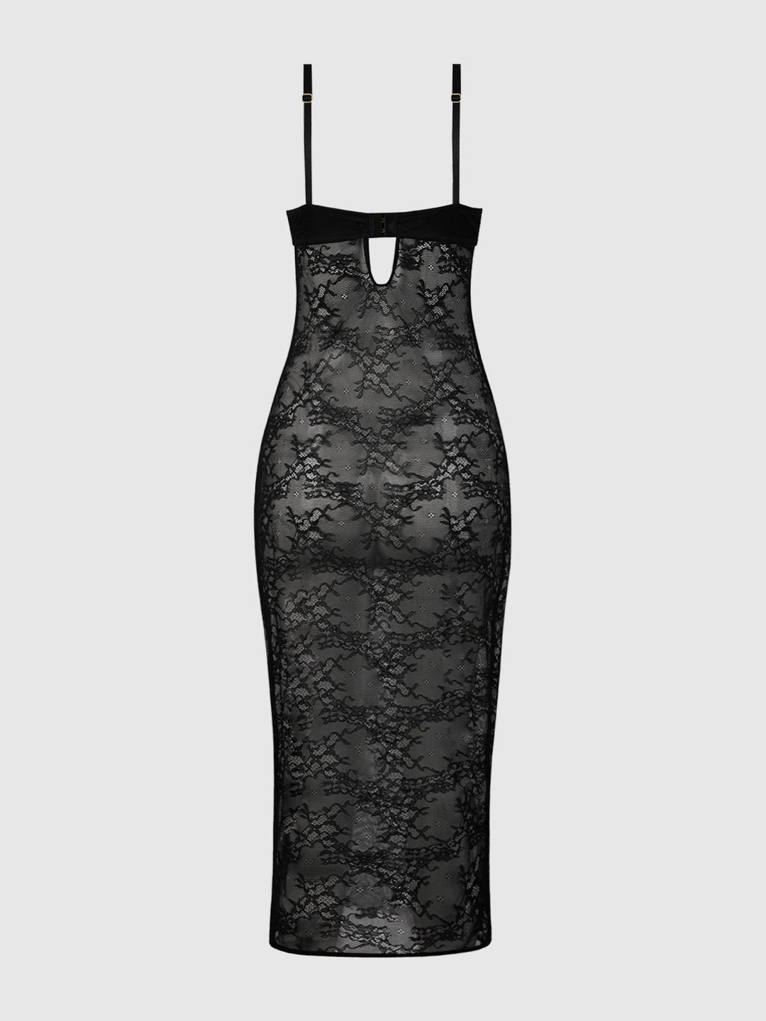 Yvone Lace Plunge Push Up Gown | Love It Curvy