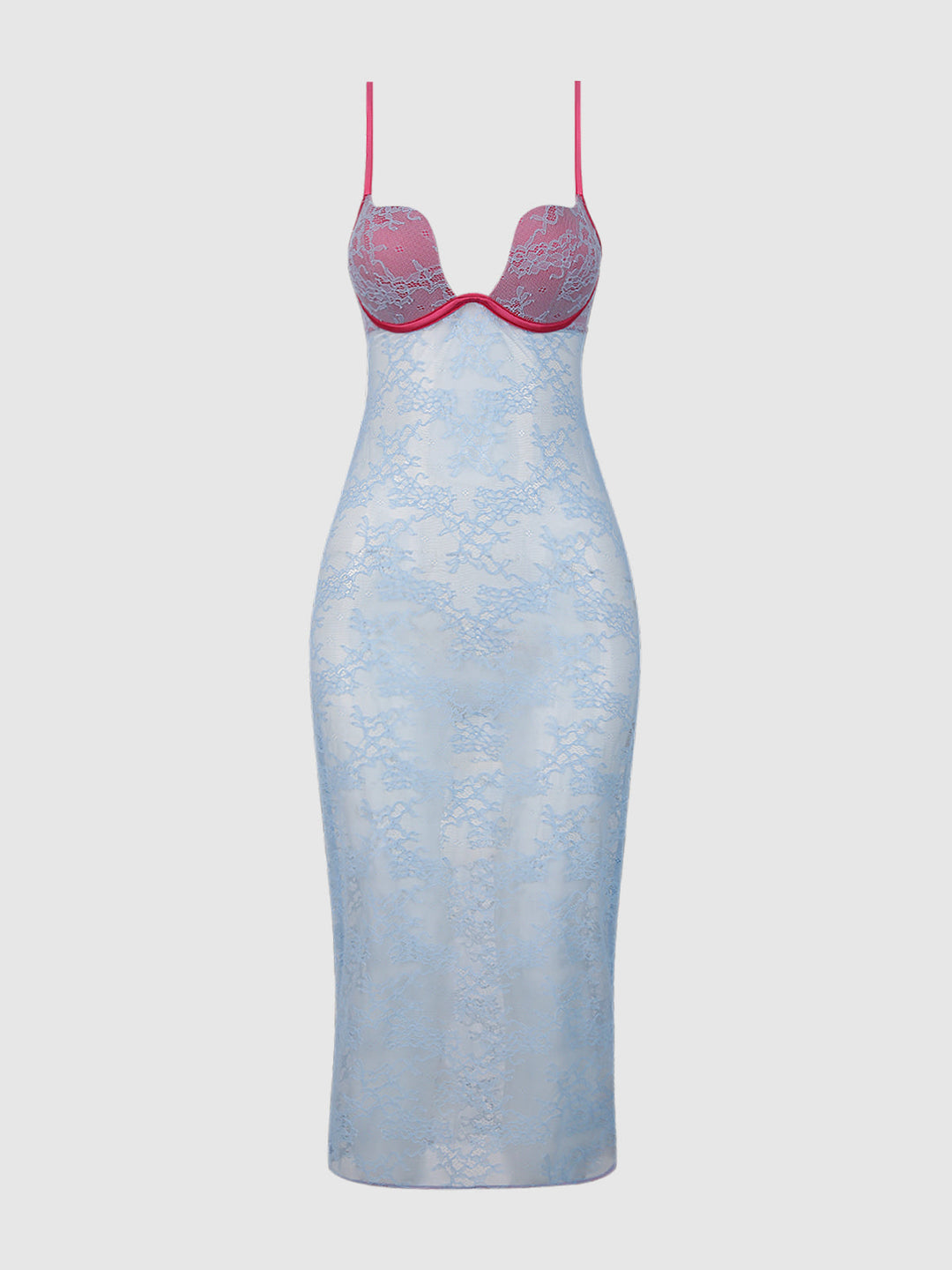 Yvone Lace Plunge Push Up Gown | Love It Curvy
