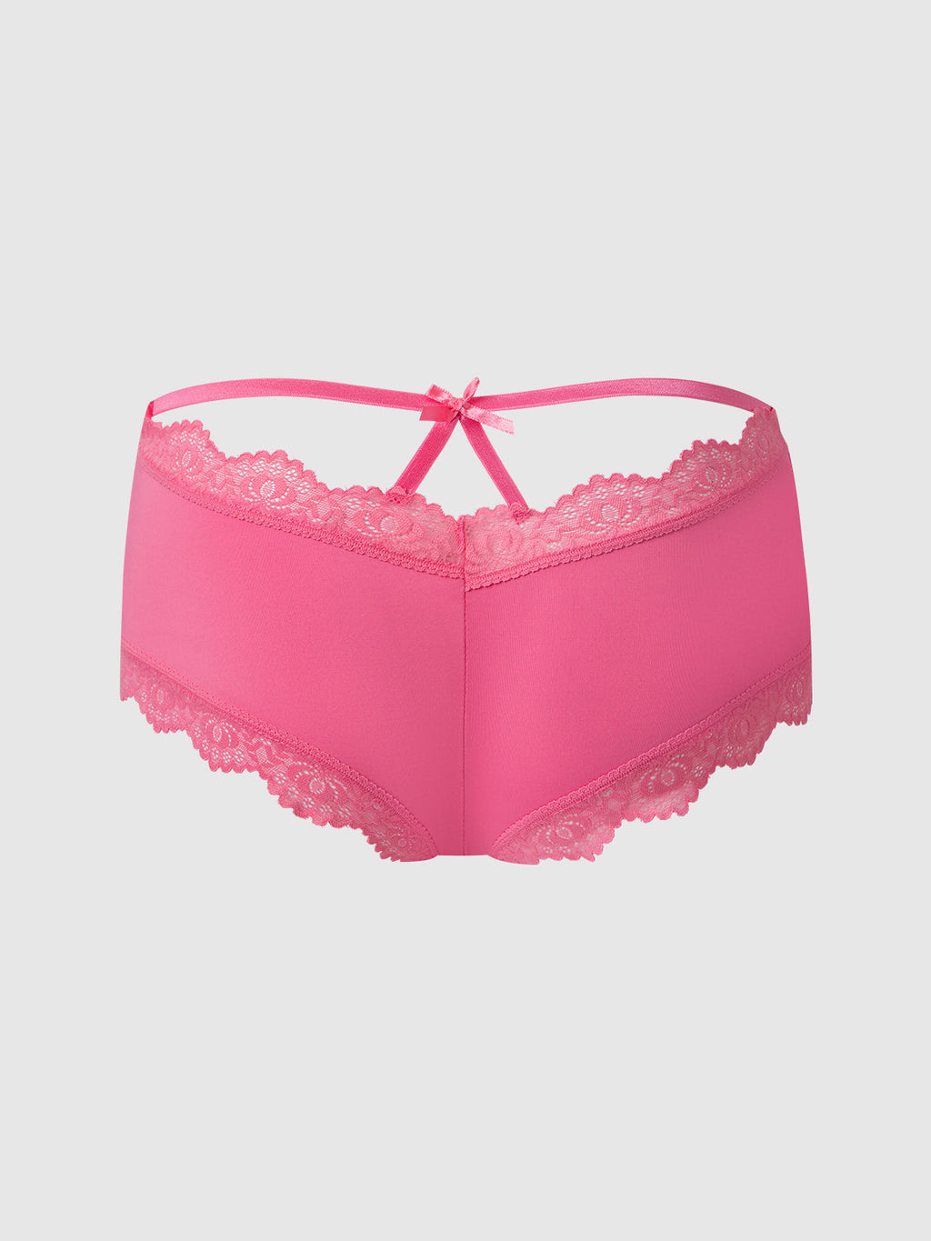 Vera Micro & Lace Trim Strappy Back Cheeky from Love It Curvy