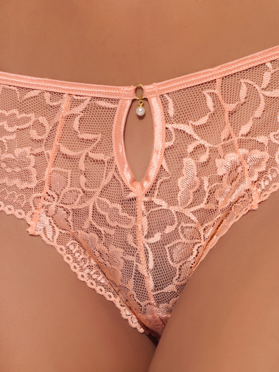 Gigi Stretch Lace Keyhole Tanga from Love It Curvy