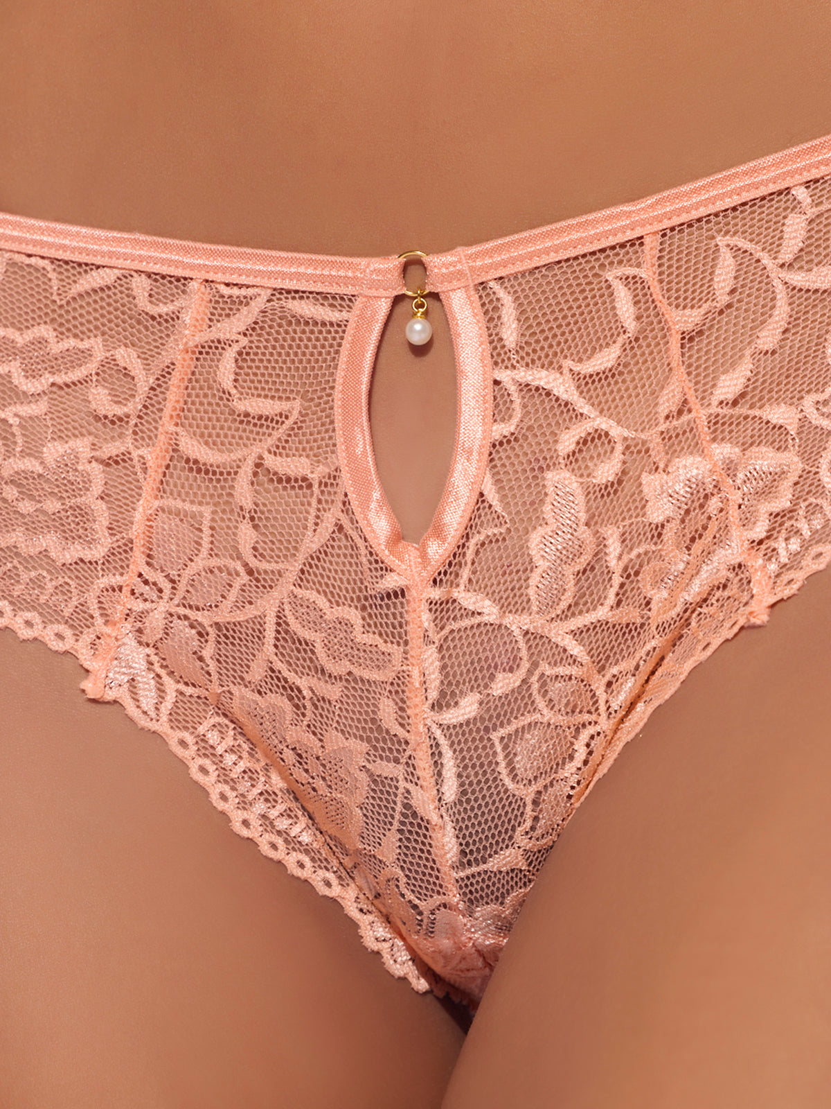 Gigi Stretch Lace Keyhole Tanga from Love It Curvy