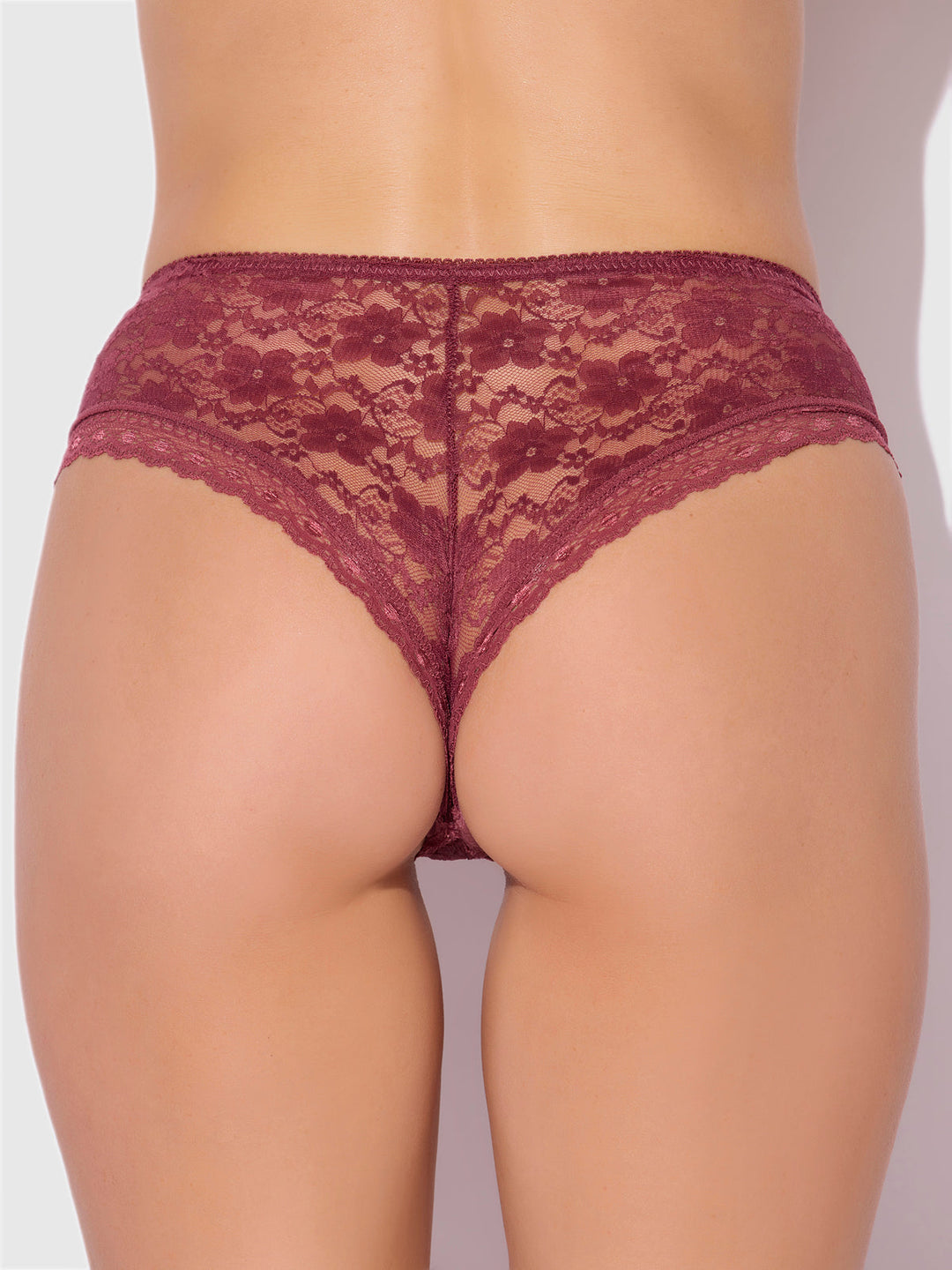 Caitlin Lace Cheeky With Mesh Lining from Love It Curvy