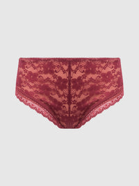 Caitlin Lace Cheeky With Mesh Lining | Love It Curvy