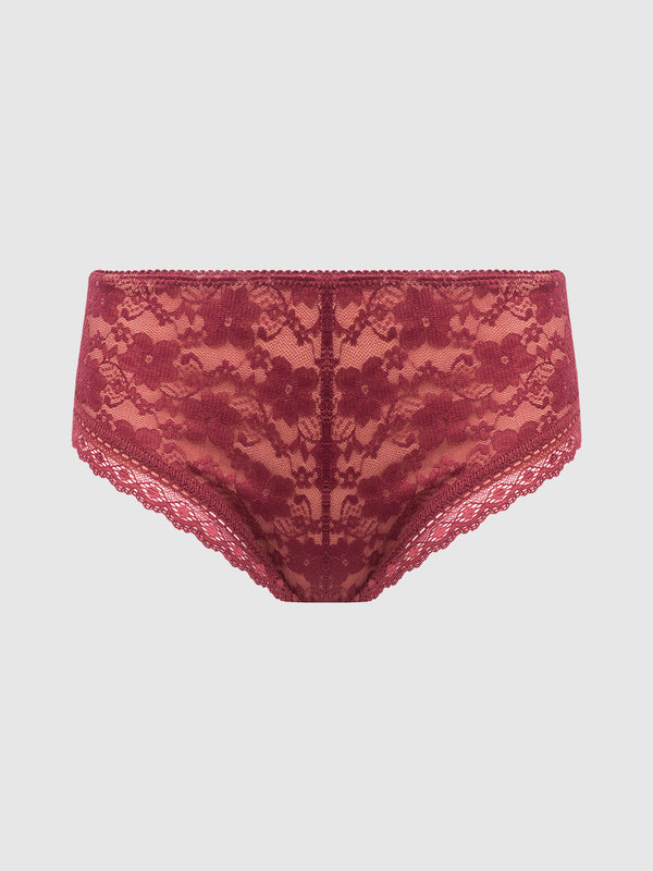 Caitlin Lace Cheeky With Mesh Lining from Love It Curvy