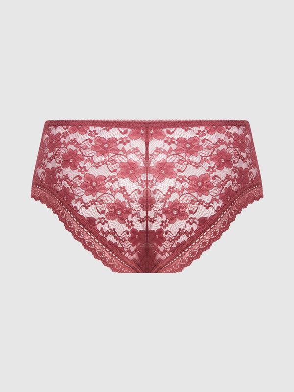 Caitlin Lace Cheeky With Mesh Lining from Love It Curvy