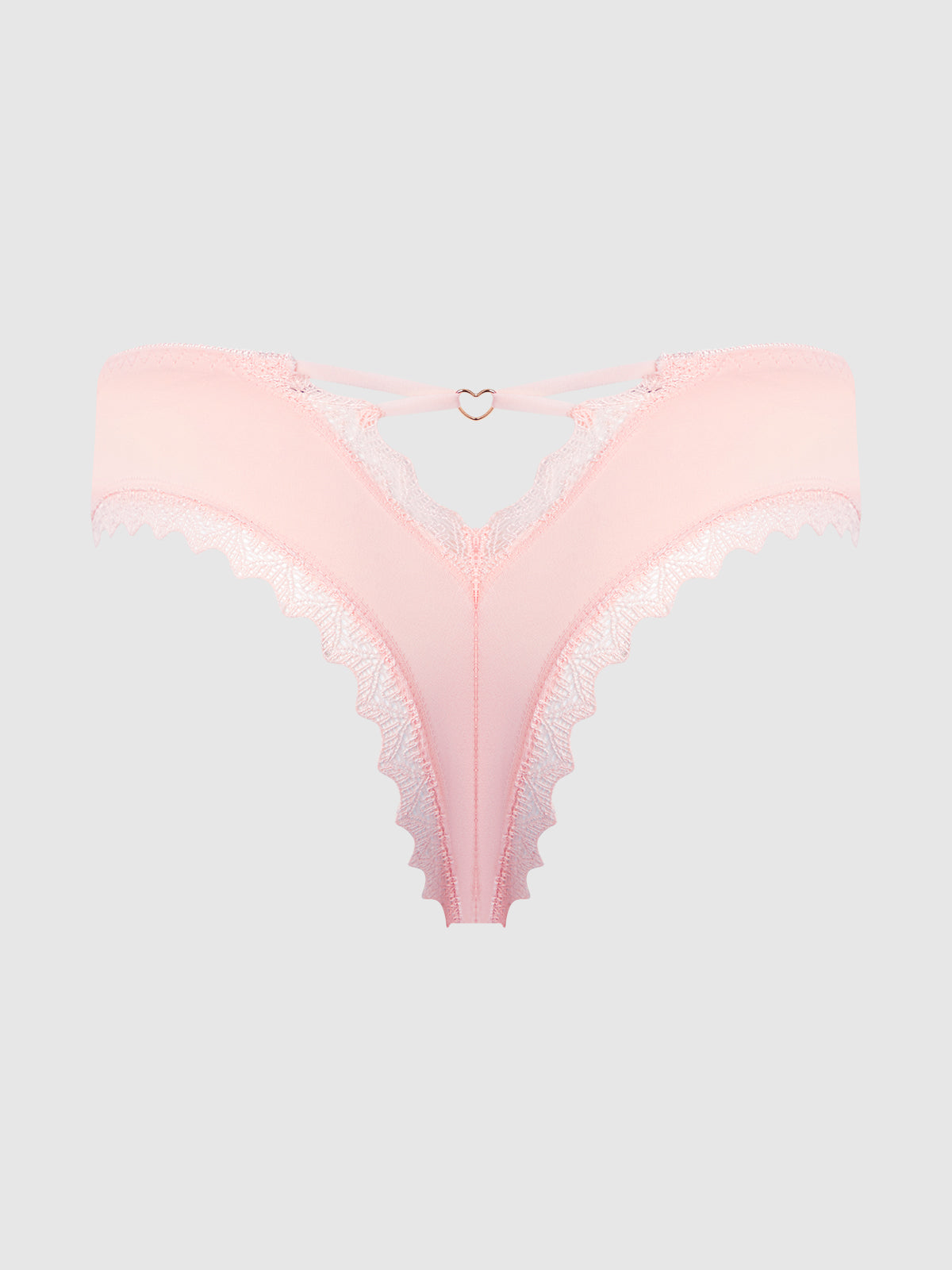 Vera Micro & Lace Heart Charm Cheeky from Love It Curvy
