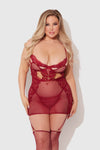 Dezi Lace & Chain Chemise Set from Love It Curvy