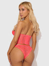 Eden Embroidered Bustier & Tanga Set from Love It Curvy
