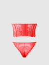 Eden Embroidered Bustier & Tanga Set from Love It Curvy