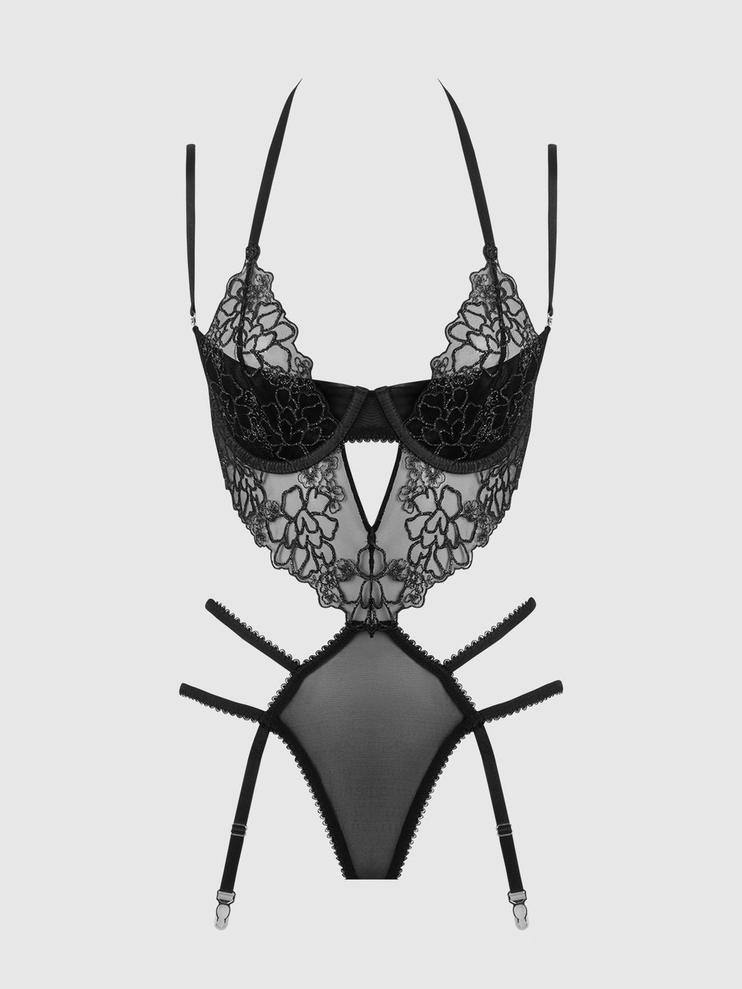 Eden Embroidered Lace Teddy from Love It Curvy