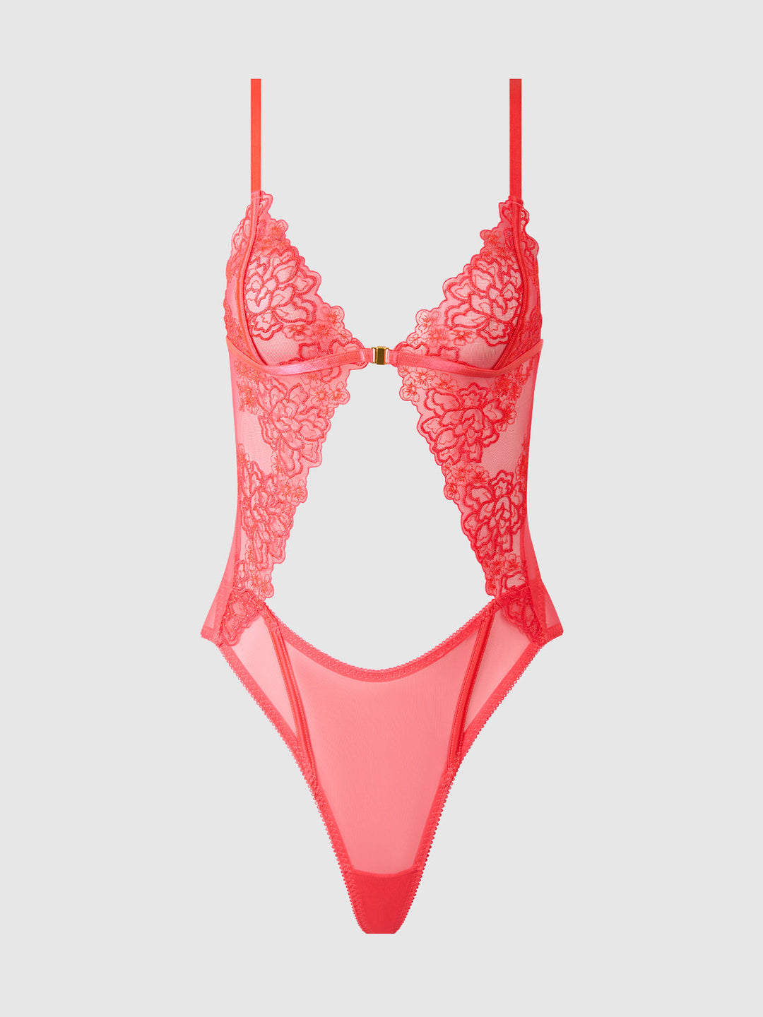 Eden Embroidered Wirefree Teddy from Love It Curvy