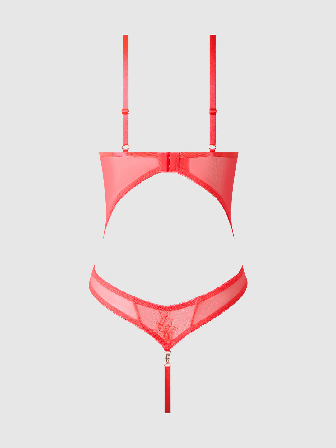 Eden Embroidered Wirefree Teddy from Love It Curvy
