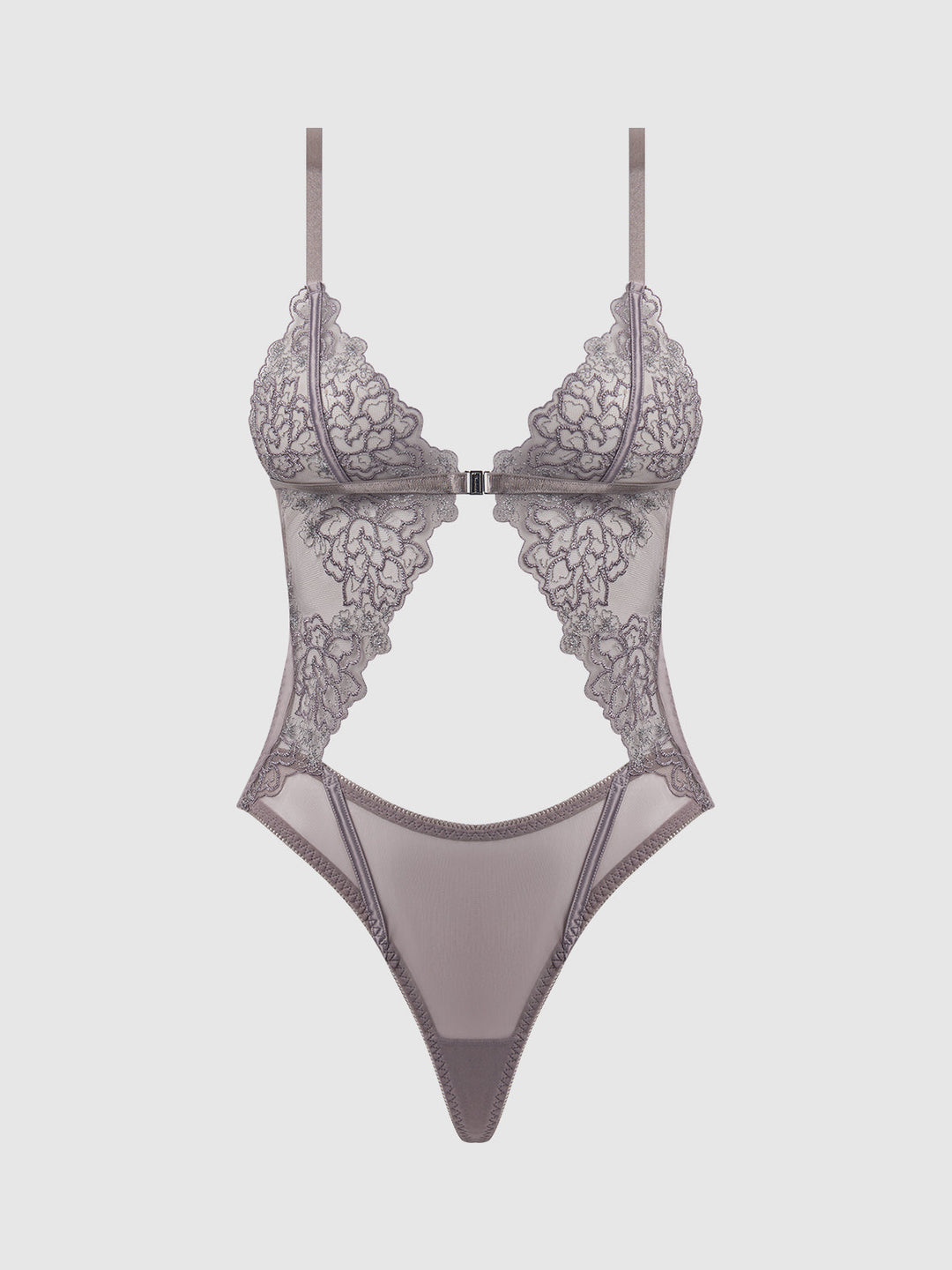 Eden Embroidered Wirefree Teddy from Love It Curvy