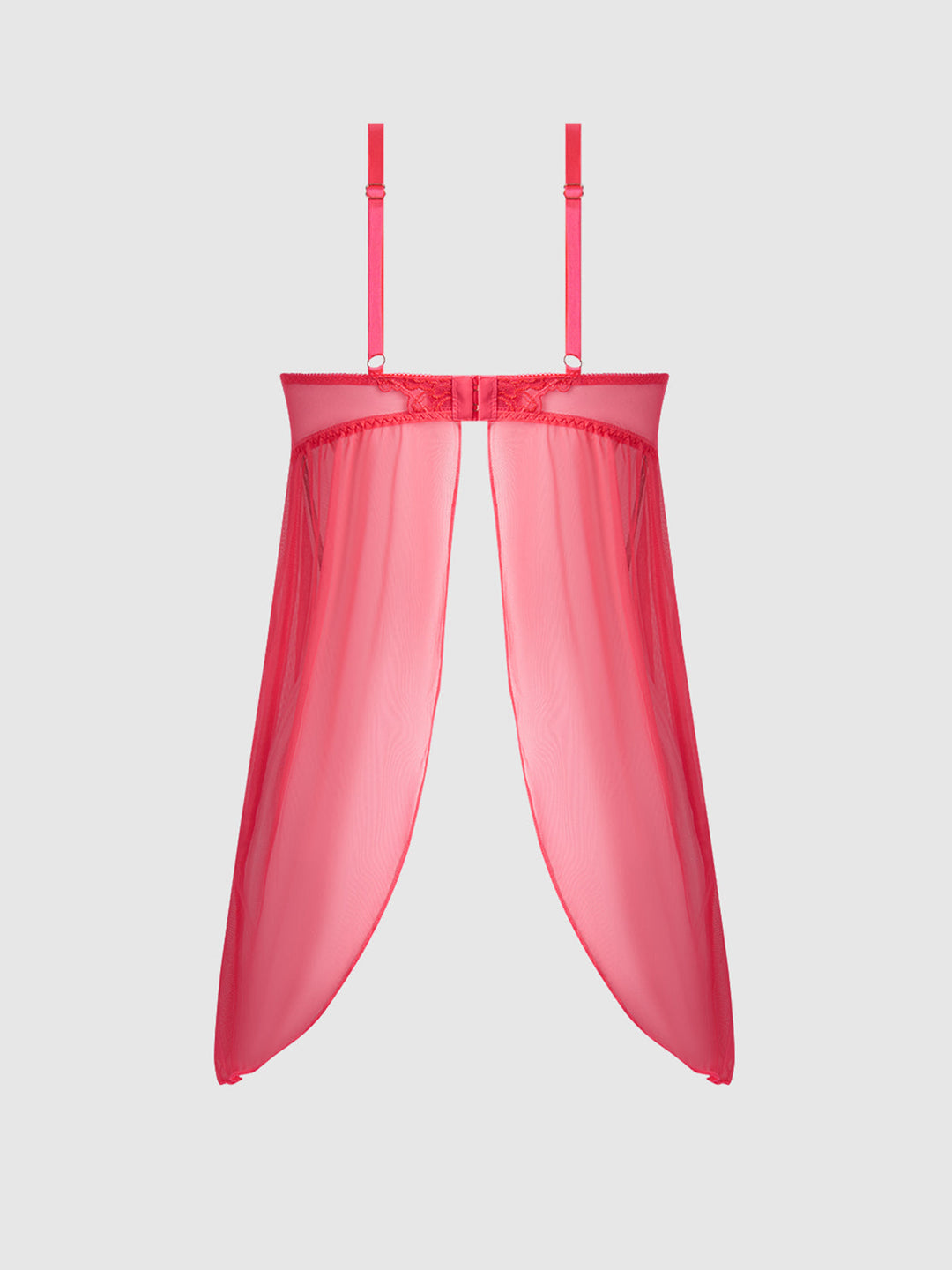 Eden Embroidered Mesh &amp; Satin Babydoll from Love It Curvy
