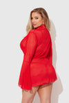 Dragon Sheer Robe With Satin Bra & G-String Set from Love It Curvy