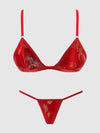 Dragon Sheer Robe With Satin Bra & G-String Set from Love It Curvy