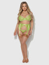 Shavon Lace Bra, Garter & Thong Set from Love It Curvy