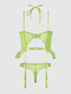 Shavon Lace & Chiffon Bustier & Thong Set from Love It Curvy
