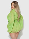 Shavon Lace & Chiffon Robe, Bralette & G-String Set from Love It Curvy