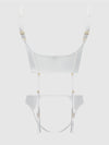 Bridal Satin & Lace Bustier & Backless Hipster Set from Love It Curvy