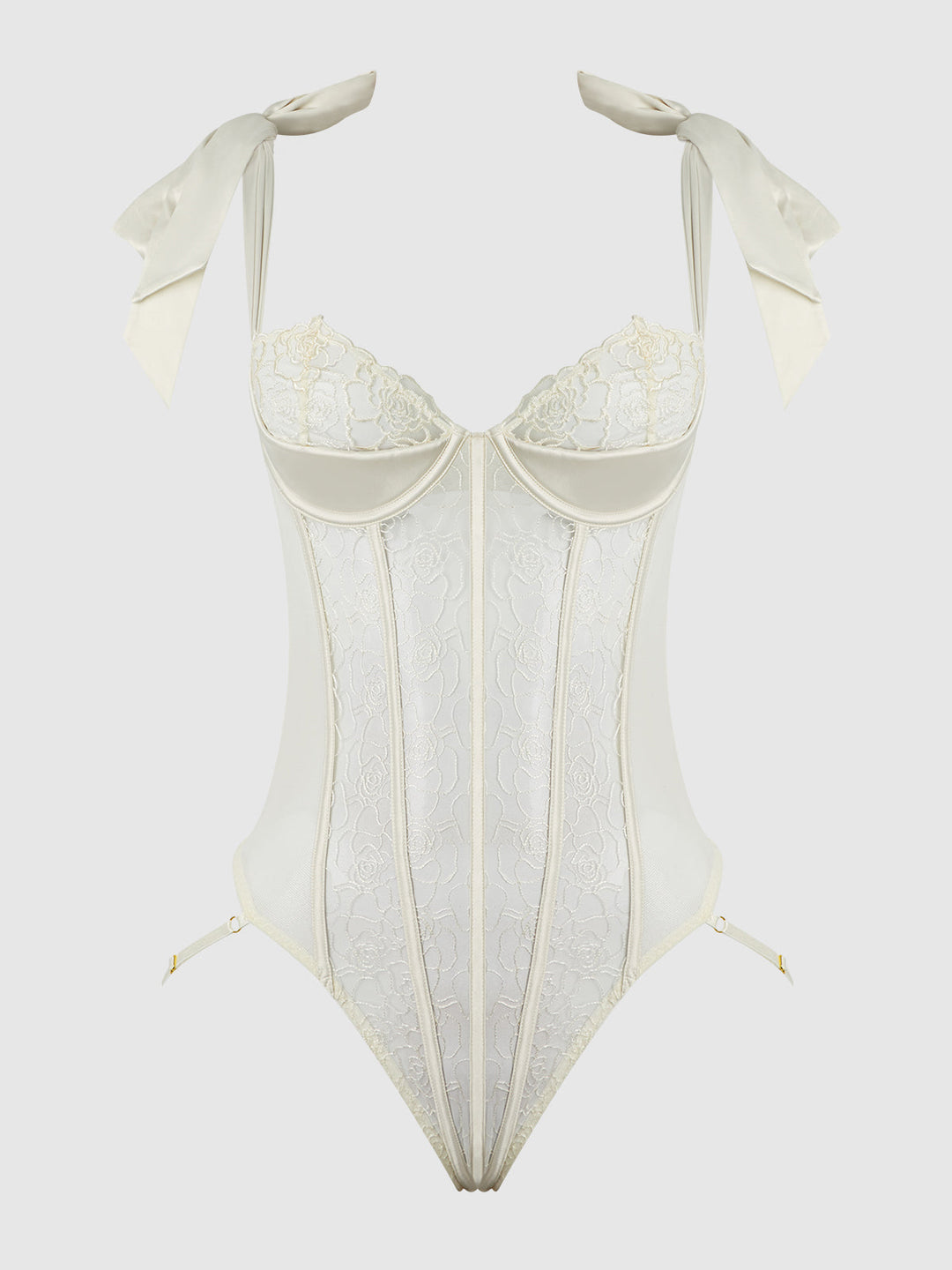 Rosalie Embroidered Lace Teddy from Love It Curvy