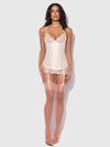 Rosalie Satin & Embroidered Lace Chemise & G-String Set from Love It Curvy