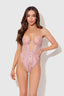 Blair Satin & Lace Corseted Underwire Teddy from Love It Curvy