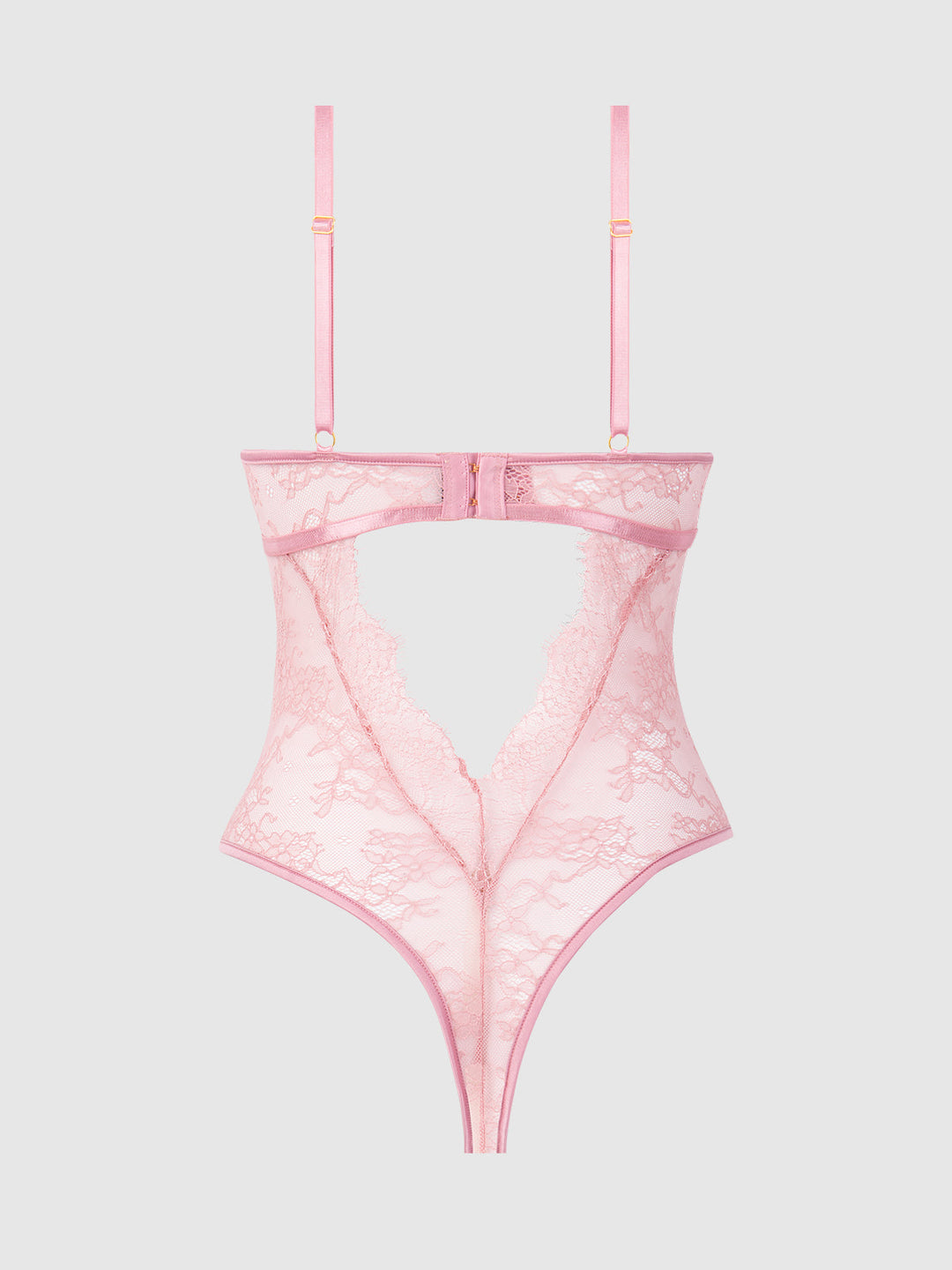 Blair Satin &amp; Lace Corseted Underwire Teddy from Love It Curvy