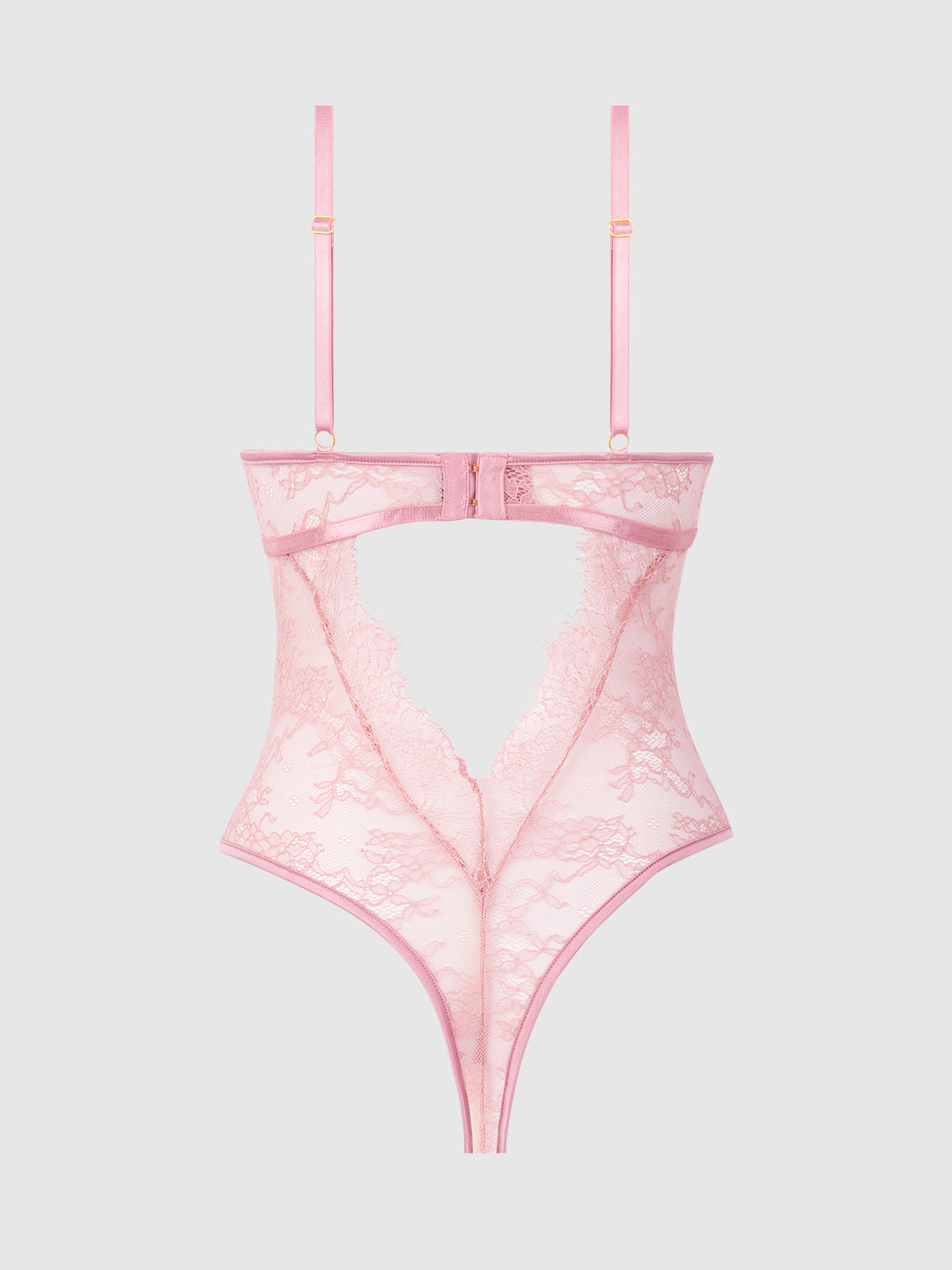 Blair Satin & Lace Corseted Underwire Teddy from Love It Curvy