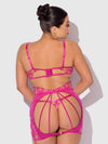 Nova Blacklight Lace Bra, Skirt & G-String Set from Love It Curvy