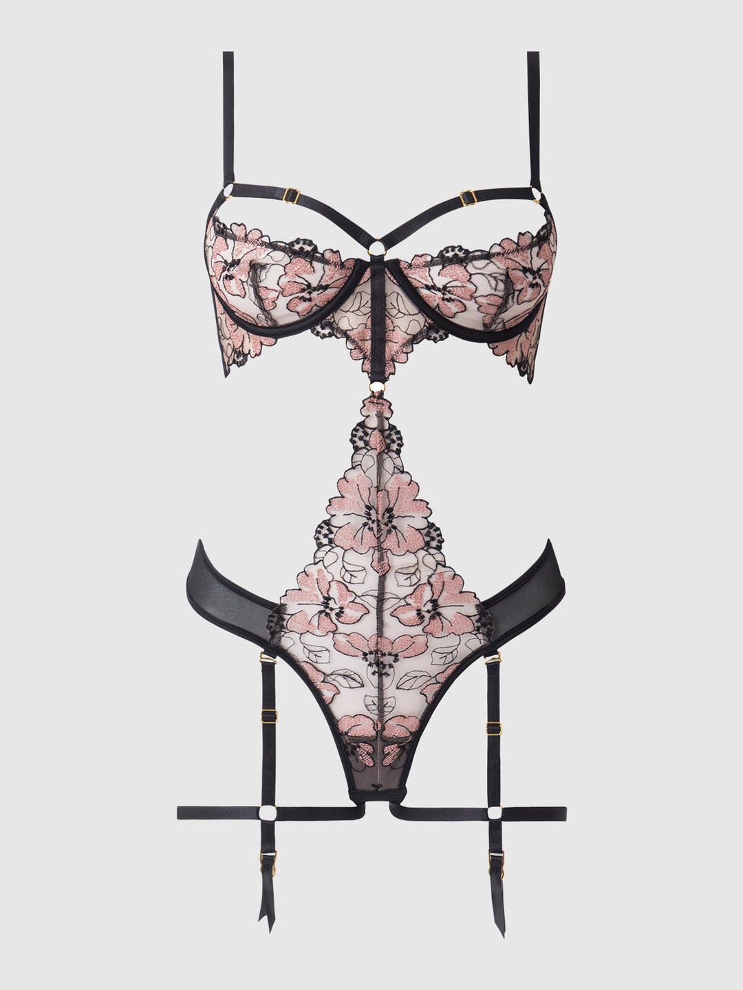 Nova Blacklight Lace Teddy from Love It Curvy