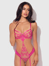 Nova Blacklight Lace Teddy from Love It Curvy