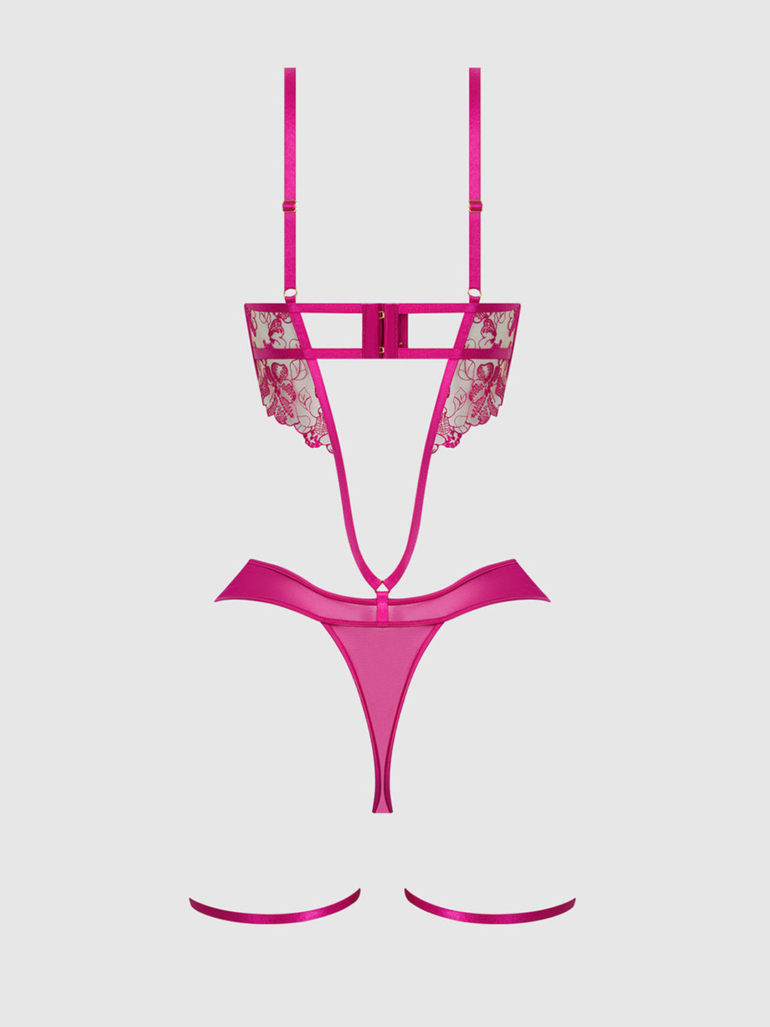 Nova Blacklight Lace Teddy from Love It Curvy