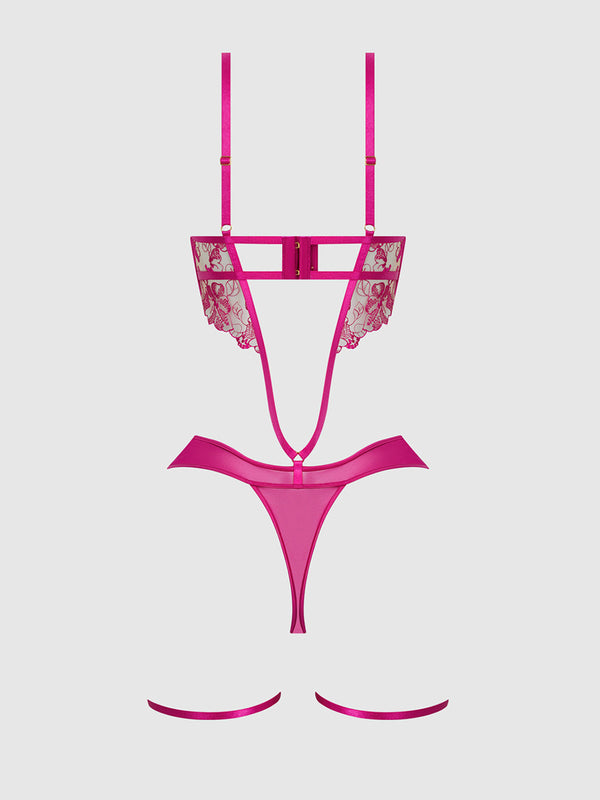 Nova Blacklight Lace Teddy from Love It Curvy