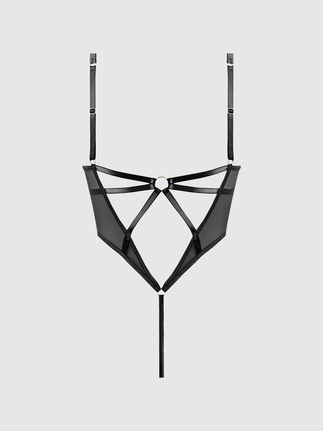 Raquel Mesh &amp; Silky Micro Underwire Bodysuit from Love It Curvy