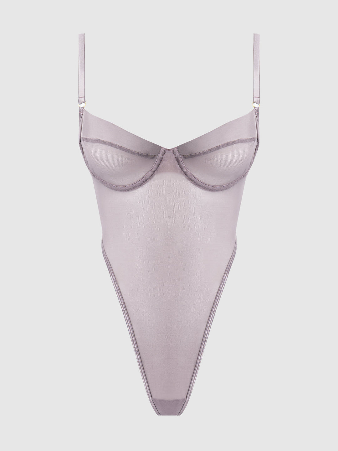 Raquel Mesh &amp; Silky Micro Underwire Bodysuit from Love It Curvy