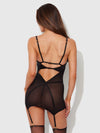Raquel Mesh & Silky Micro Underwire Chemise & G-String Set from Love It Curvy