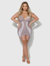 Raquel Mesh & Silky Micro Underwire Chemise & G-String Set from Love It Curvy