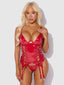 Trinity Patent Lace Up Bustier & G-String Set from Love It Curvy