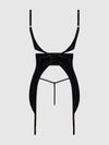 Snake Velvet-Burnout Mesh Chemise & G-String Set from Love It Curvy
