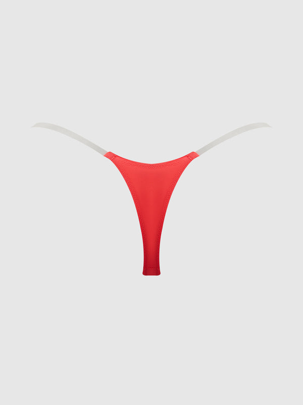 Krystal Clear Strap Thong from Love It Curvy