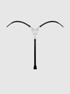 Krystal Side Slider & Rhinestone Fringe Back G-String from Love It Curvy