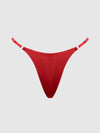 Krystal Side Slider & Rhinestone Fringe Back G-String from Love It Curvy