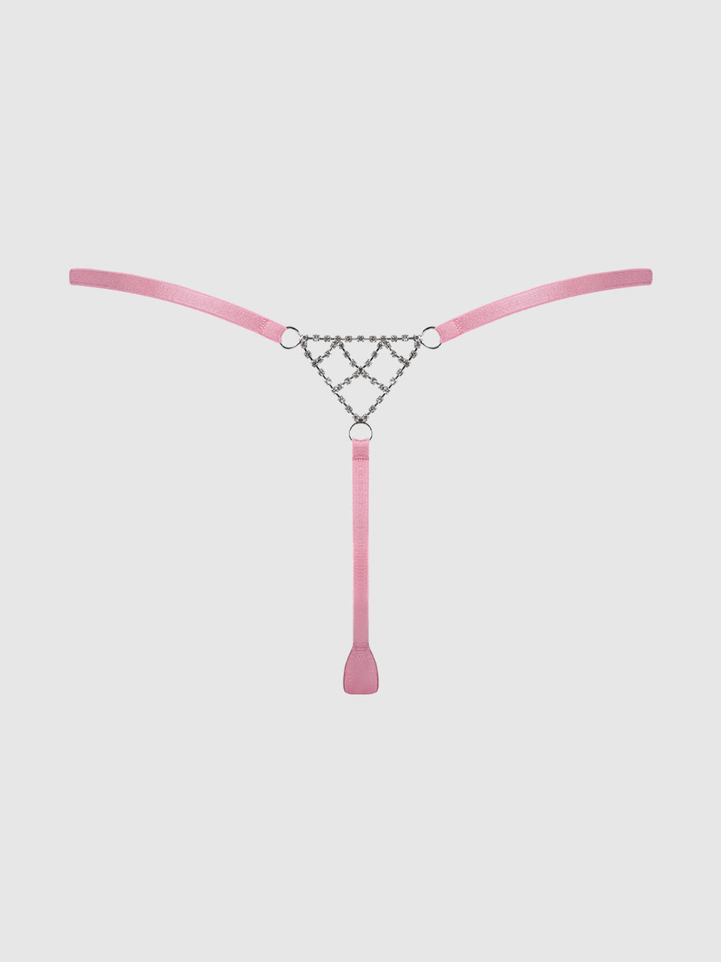 Krystal Rhinestone Net Back G-String from Love It Curvy