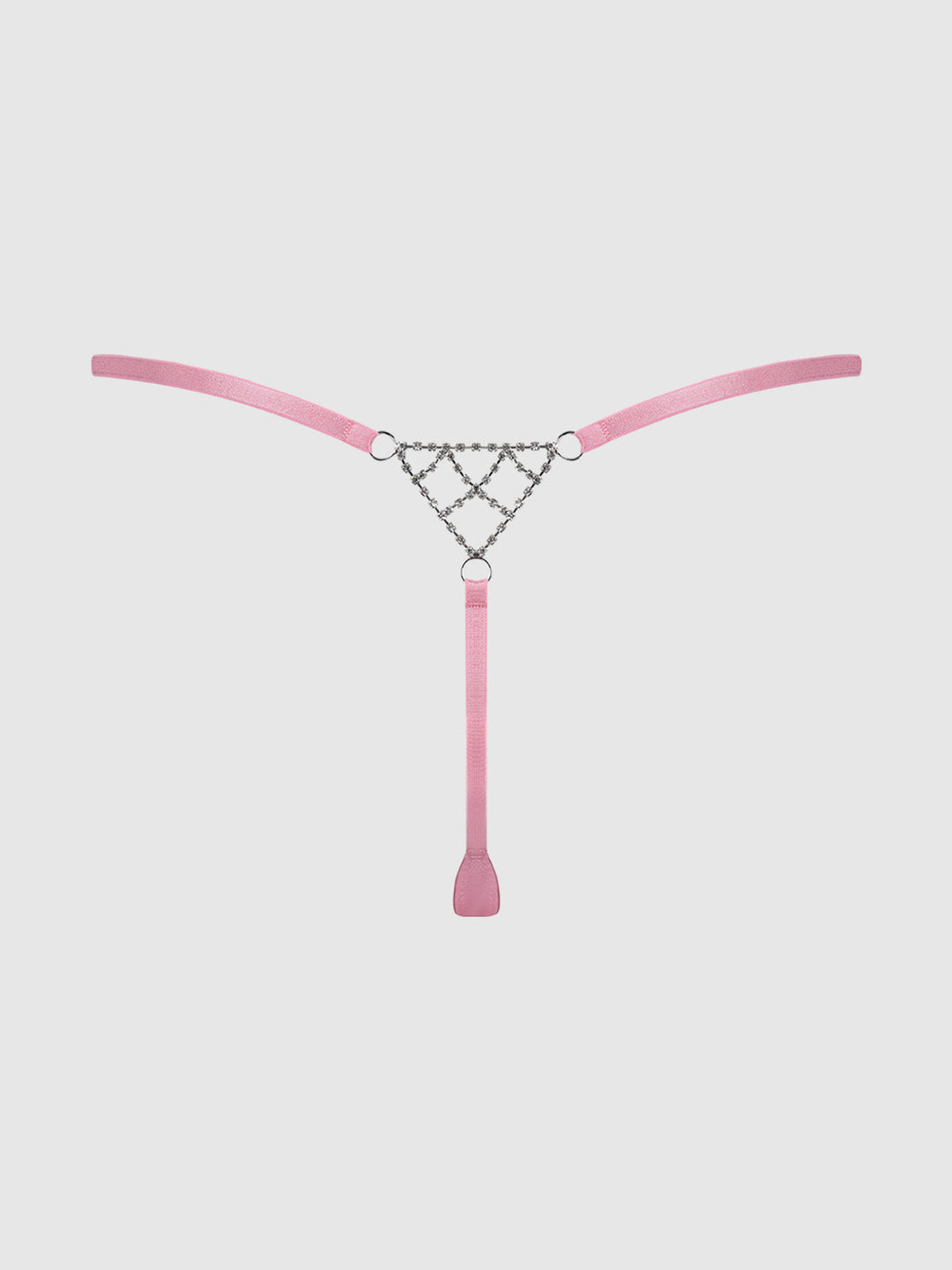 Krystal Rhinestone Net Back G-String from Love It Curvy