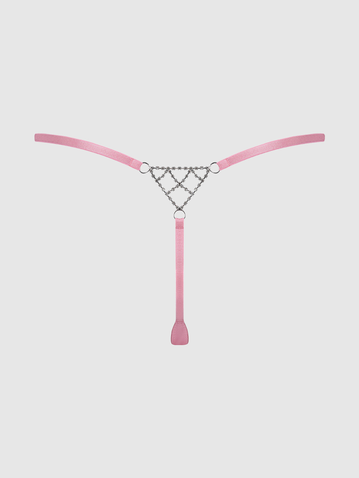 Krystal Rhinestone Net Back G-String from Love It Curvy